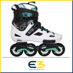 Patín Freeskate ANGEL 4x80 Blanco/Verde - Imagen 2
