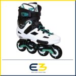 Patín Freeskate ANGEL 4x80 Blanco/Verde