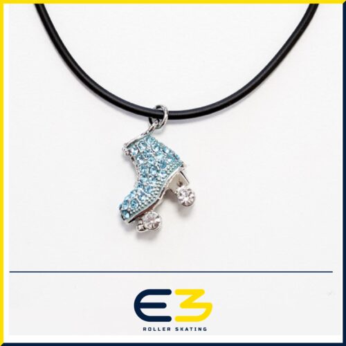 Cyan Blue Skating Boot Pendant