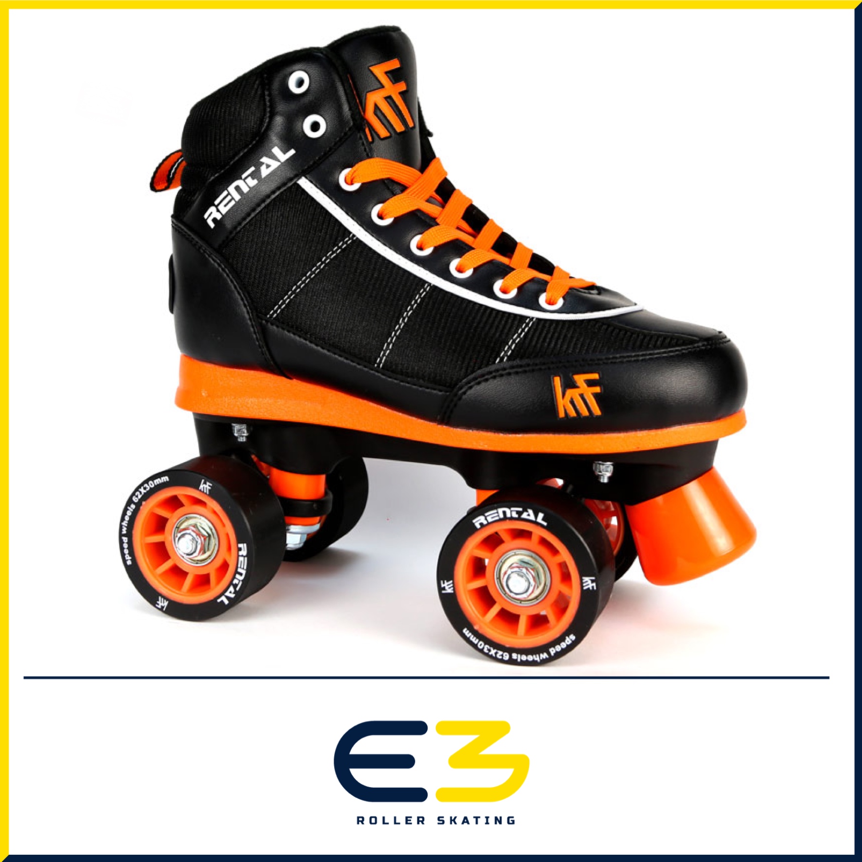 e3-rollerskating-krf-skates-rental-senior-black-1 KRF ROLLER RENTAL SENIOR SKATE - Image 1
