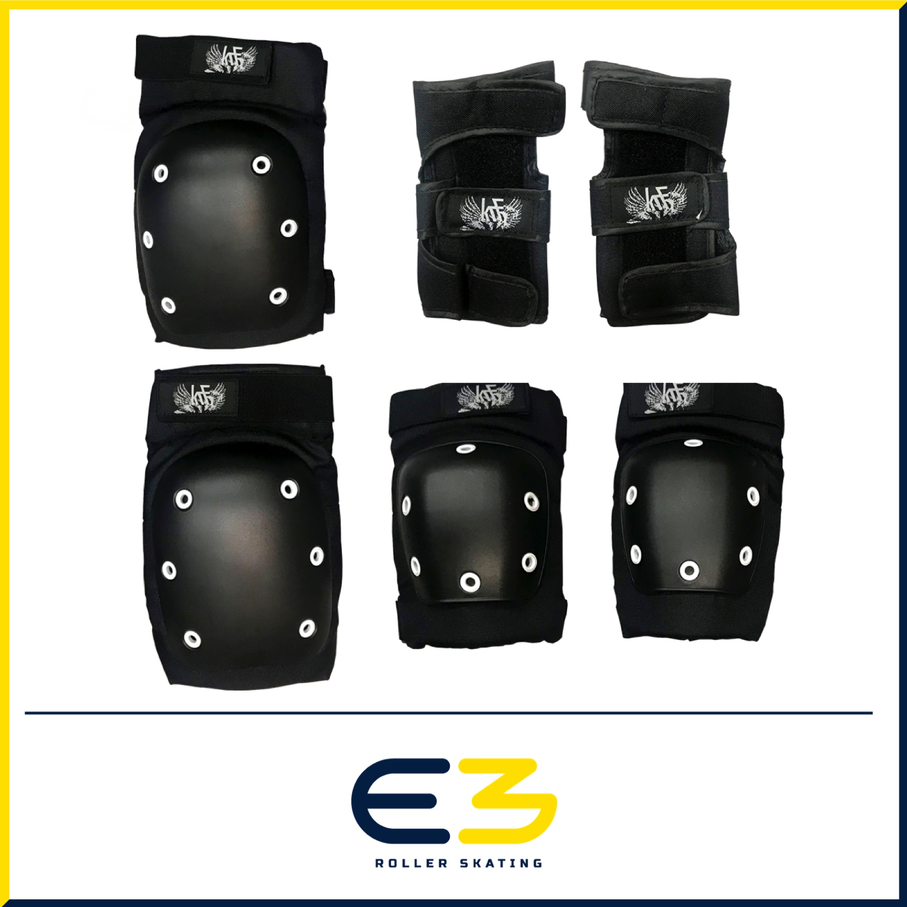 e3-rollerskating-krf-protecciones-Agressive-Pack-1 PACK PROTECCIONES KRF SENIOR AGRESSIVE - Imagen 1