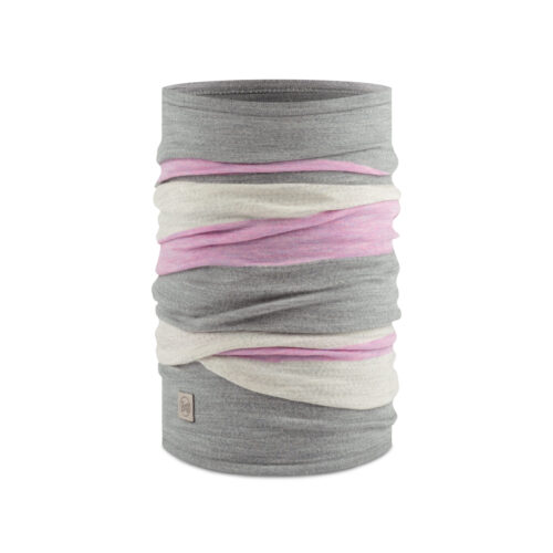 Buff Merino Move Gris-Blanco-Rosa