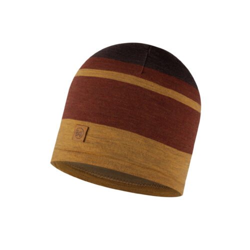 Gorro Buff Merino Mostaza-Granate