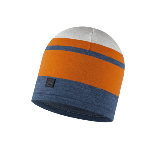 Gorro Buff Merino Azul-Naranja